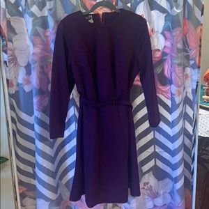 True vintage purple belted dress